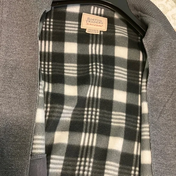 Boston Traders Charcoal Bomber Jacket NWT - Picture 7 of 8